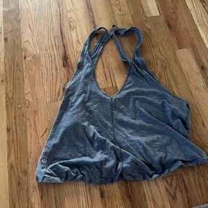 Grey lululemon swing tank top size 8
